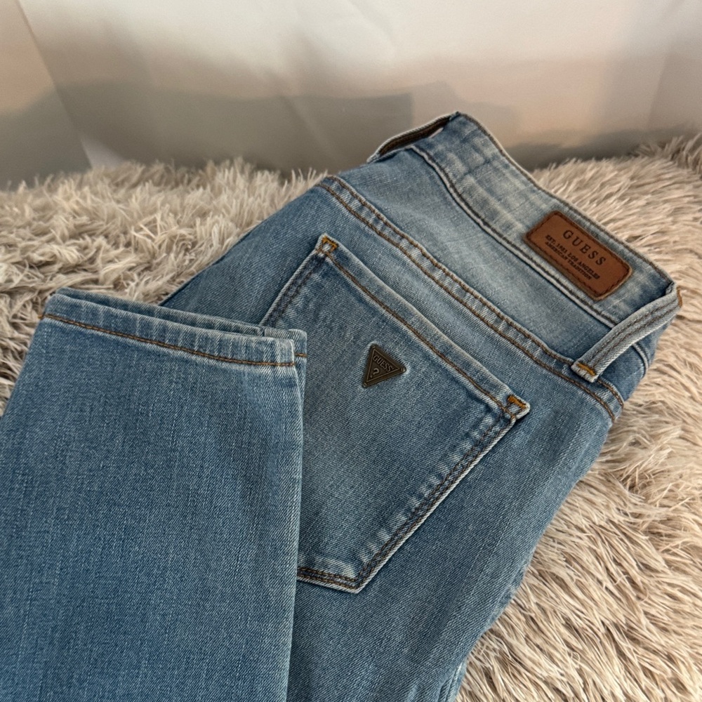 Guess Women's Light Blue Straight Leg Jeans
